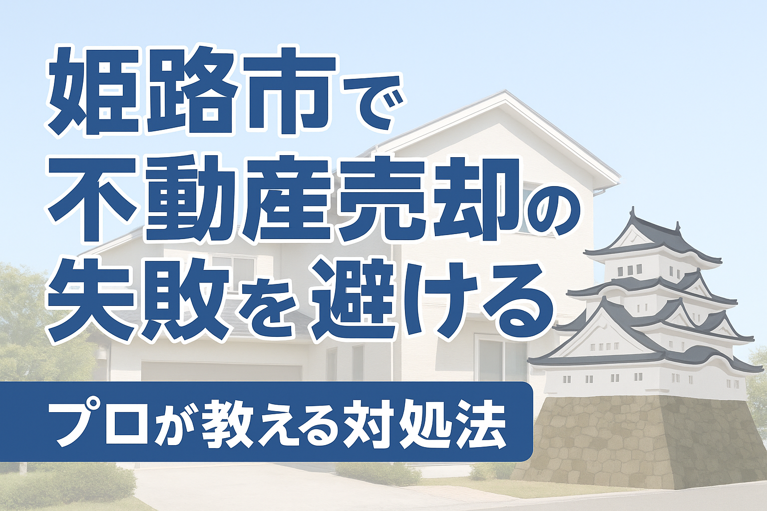 姫路市で不動産売却の失敗をさける
