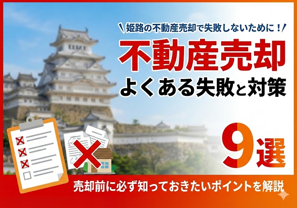 姫路の不動産売却で失敗しないために!よくある失敗例と対策10選